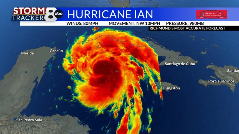 Hurricane Ian going Florida