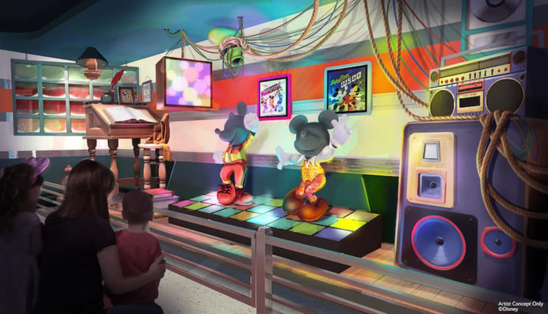 Mickey & Minnie's Runaway Railway concept art Disneyland