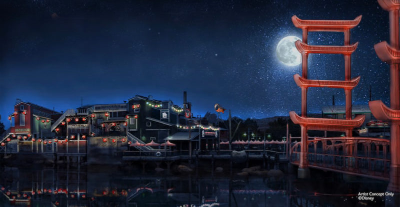 San Fransokyo Concept Art Pacific Wharf change Disney California Adventure Disneyland