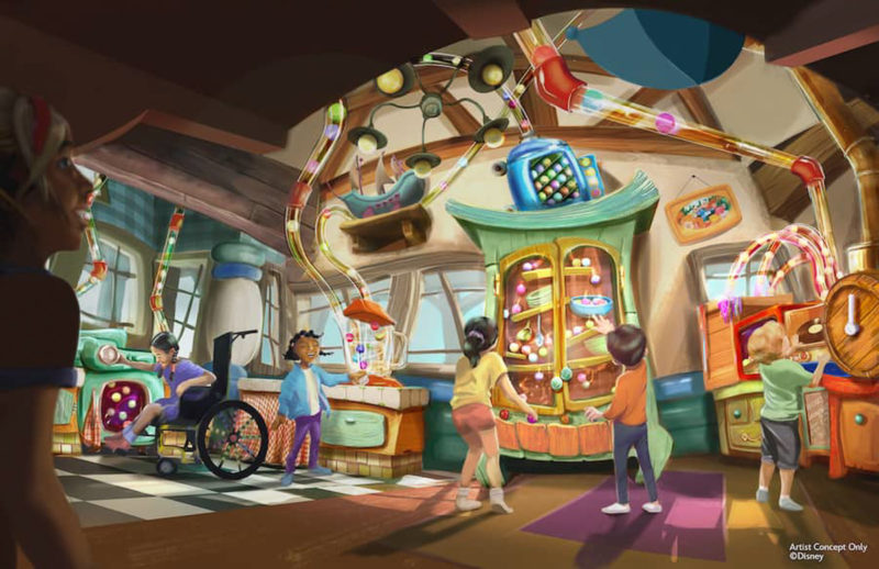 Toontown Concept Art Goofy's House Disneyland