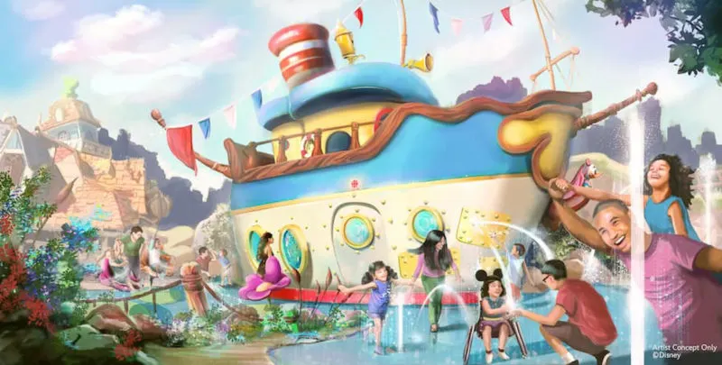 New Toontown Expansion Concept Art Donald’s Boat Disneyland