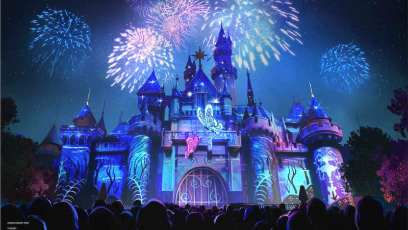 Wondrous Journeys nighttime spectacular concept art Disneyland