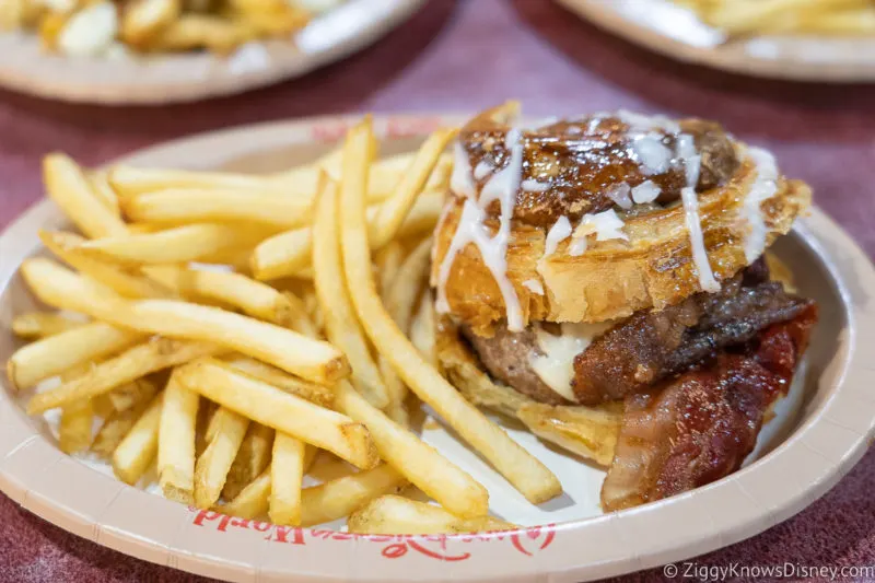 Disney's All-Star Movies Resort cinnamon bun burger
