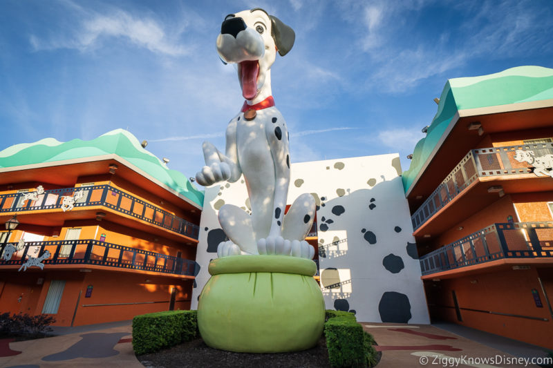 Disney's All-Star Movies Resort 101 Dalmations statue