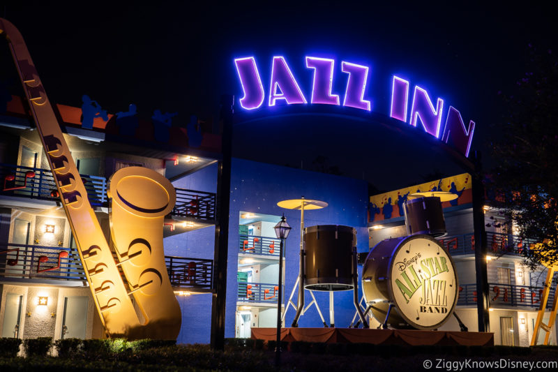 Disney's All-Star Music outside Jazz Inn