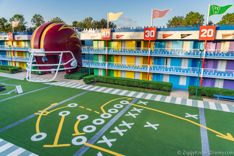 Disney's All-Star Sports Resort football field