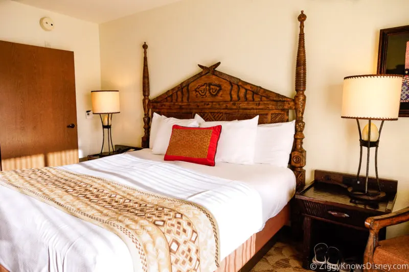 bedroom at Disney's Animal Kingdom Lodge