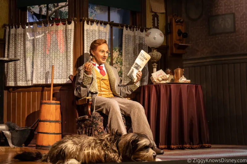 dad in Carousel of Progress Magic Kingdom