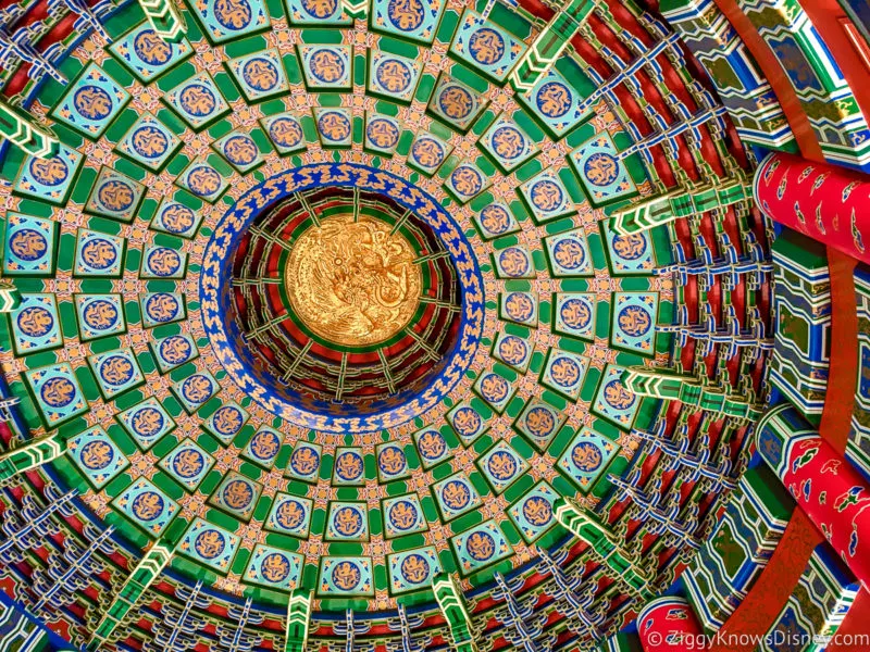 ceiling in China pavilion EPCOT