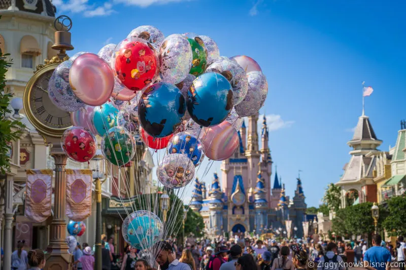 Balloons over Main Street U.S.A. Magic Kingdom