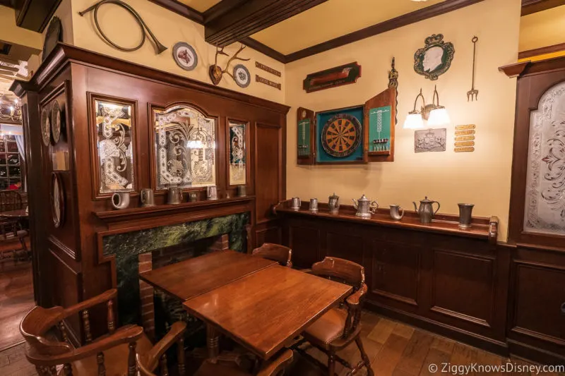 Interior of Rose & Drown Pub UK Pavilion EPCOT