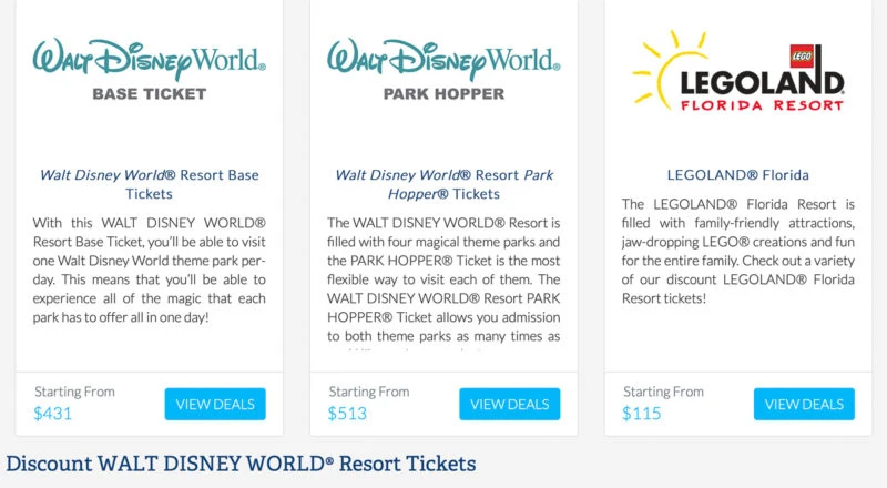 Discounted Disney World Tickets