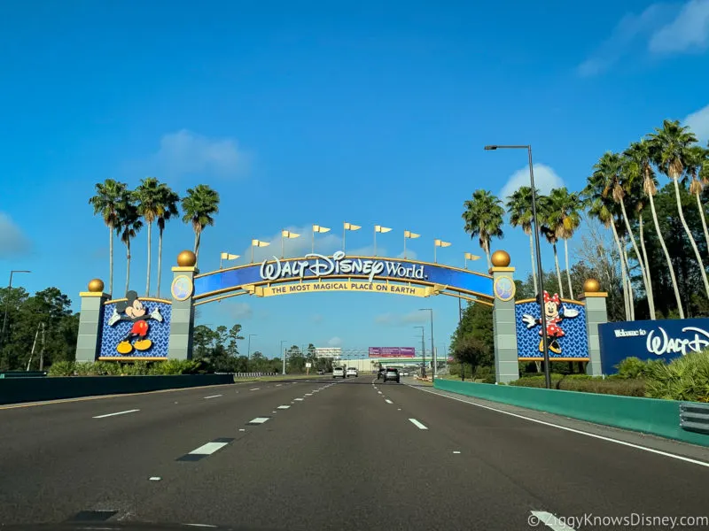 Walt Disney World Sign on highway