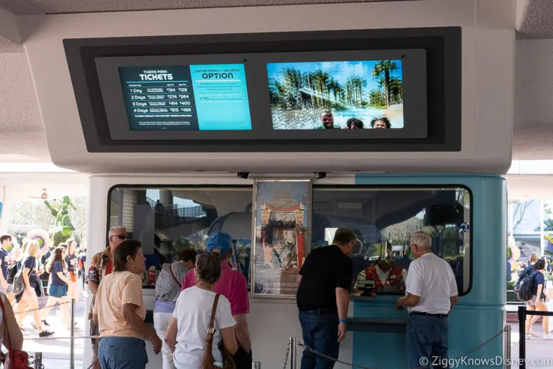 Disney World Tickets booth