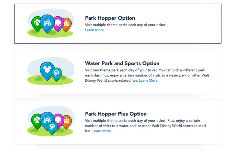 Disney World Tickets Park Hopper