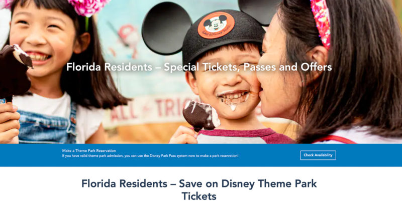 Disney World Florida Resident Tickets
