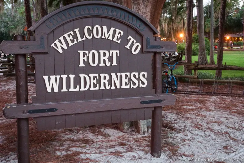Disney's Fort Wilderness Campground sign