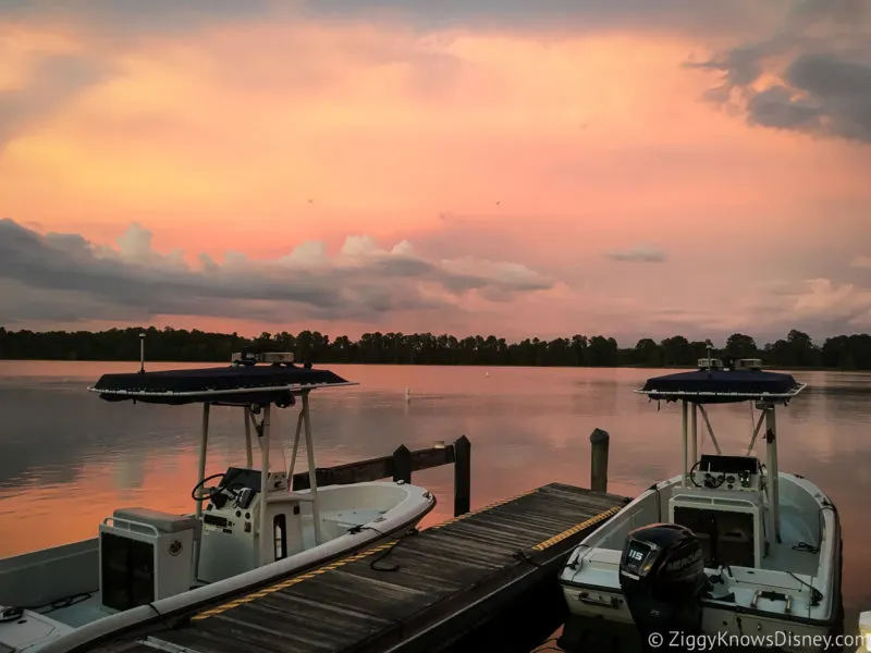 sunset at Disney's Fort Wilderness Resort & Campground