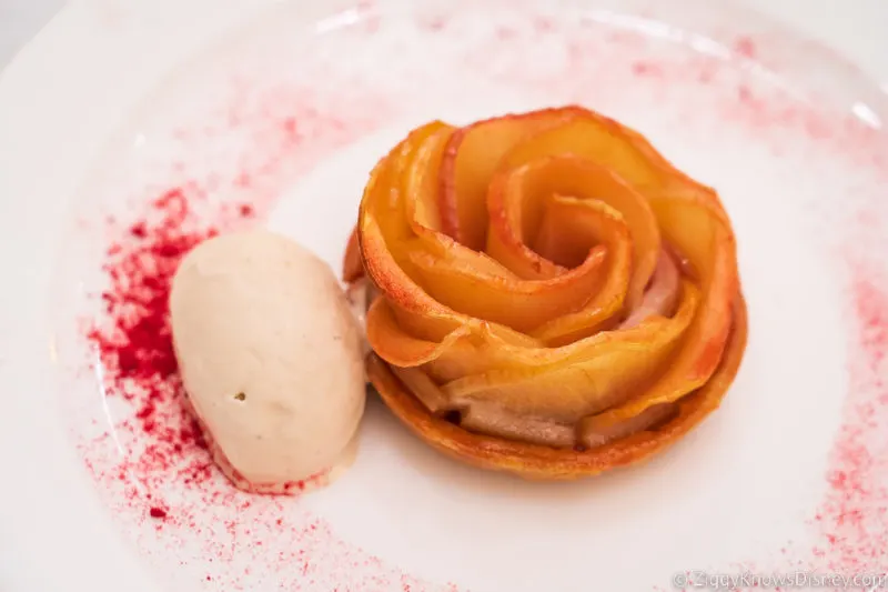 apple rose dessert Citricos Grand Floridian Resort