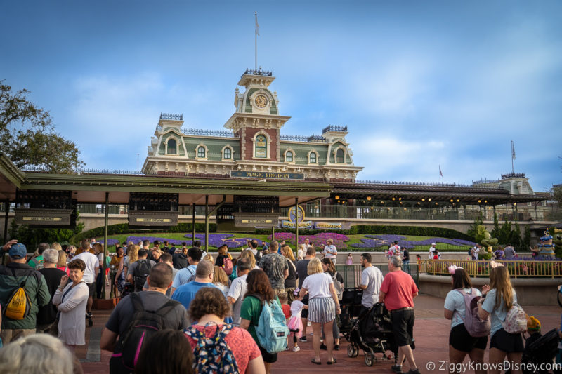 One-Day Disney World Tickets as guests line up at the entrance