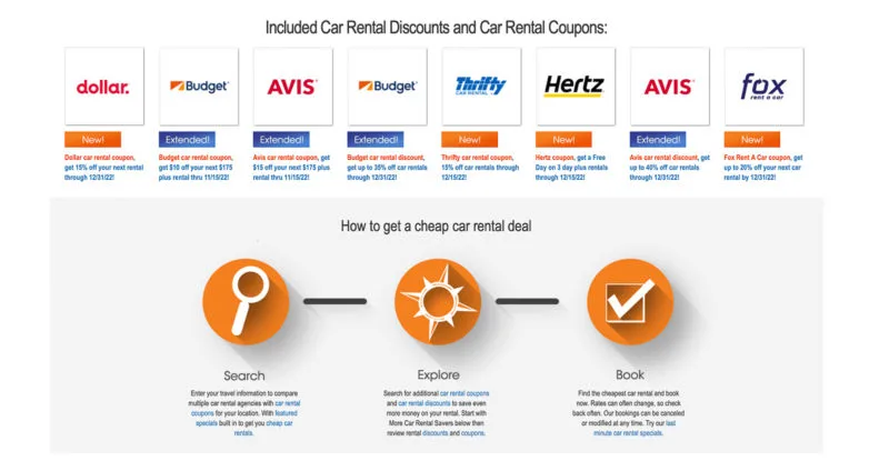 Car Rental Savers Online Booking