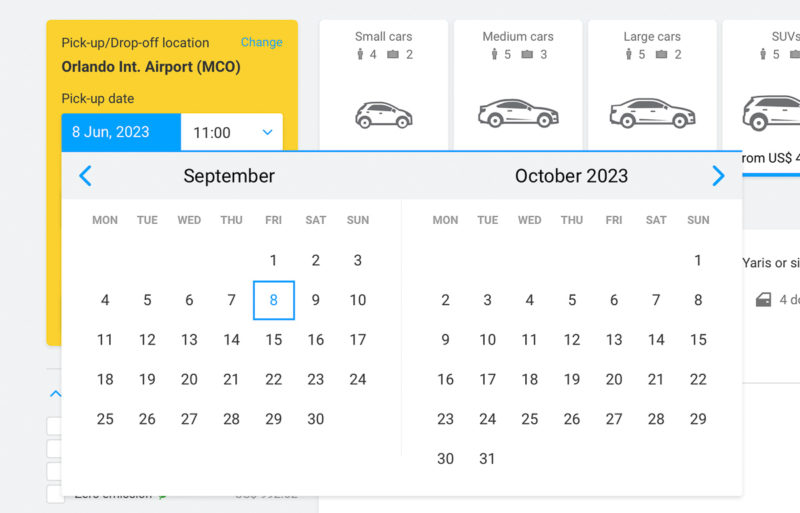 rental car return times