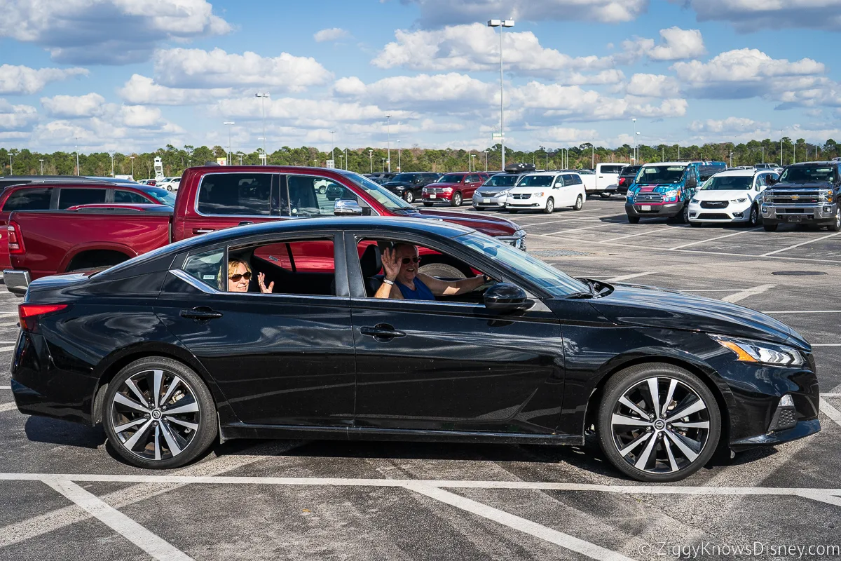 renting a car at Disney World