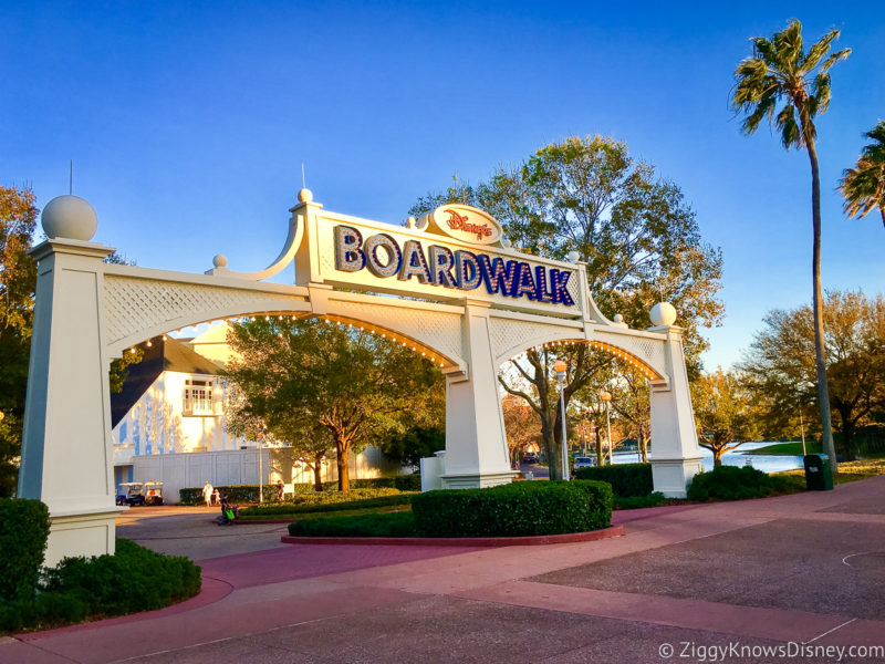 Disneys's Boardwalk Inn sign entrance