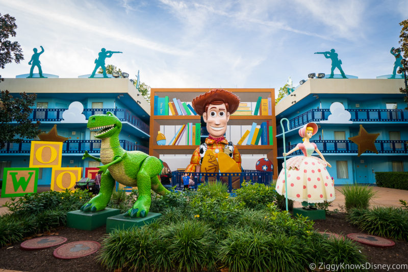Toy Story area of Disney's All-Star Movies Resort Value Resorts