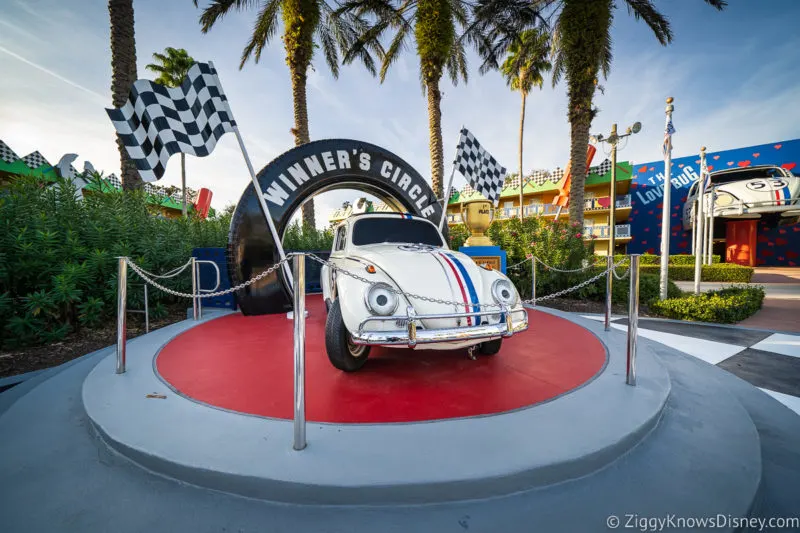 Disney's All-Star Movies Resort The Love Bug car