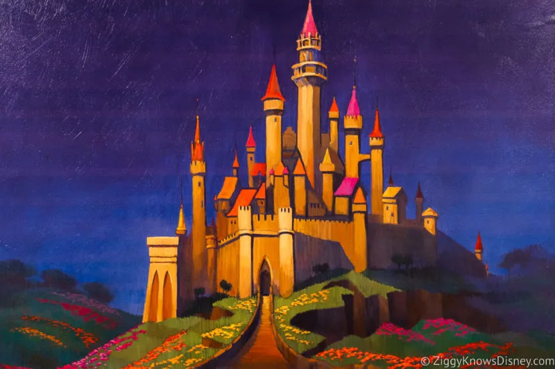 painting of Disney castle Disney's Riviera Resort