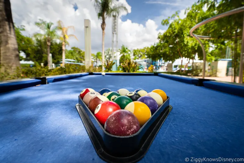 Playing pool at Disney's Riviera Resort