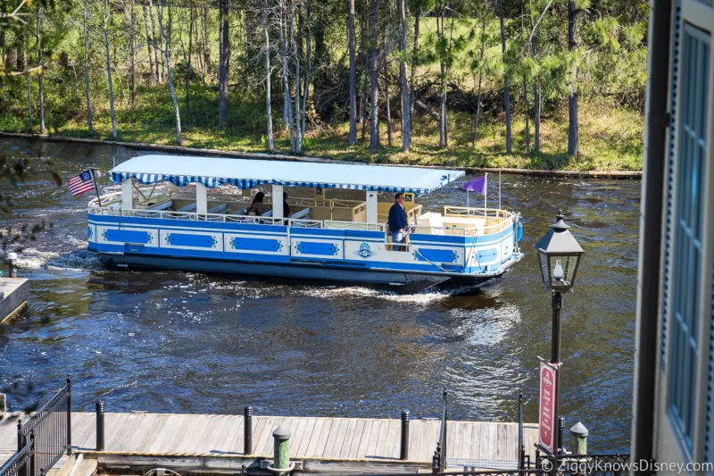 guest ferry boat on Sassagoula river Disney's Port Orleans Resort