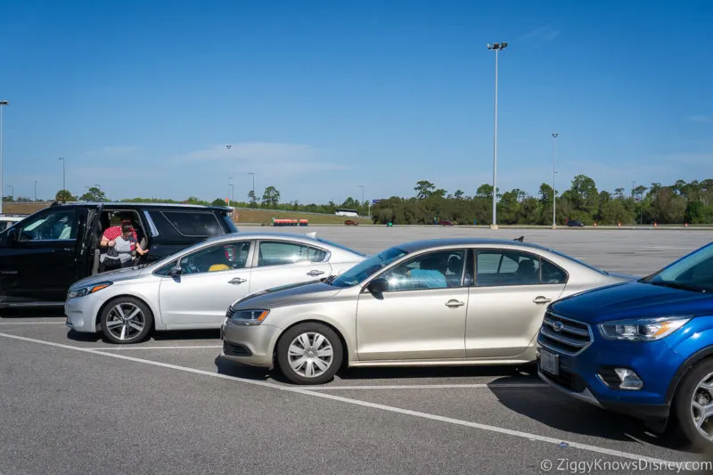 cars parked in Disney World