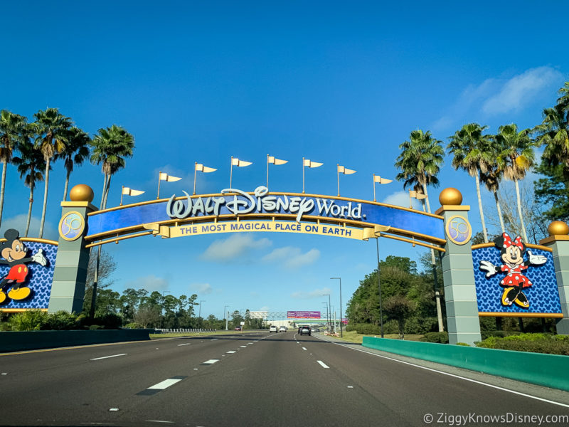 Walt Disney World sign from the highway