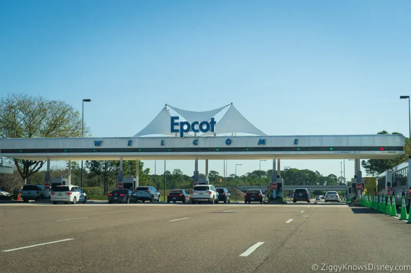 EPCOT Parking lot entrance