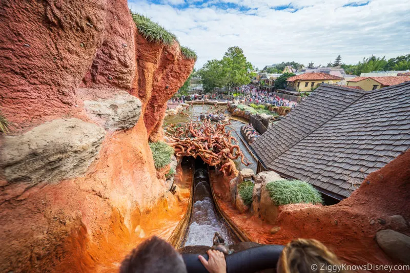 going down Splash Mountain drop Magic Kingdom