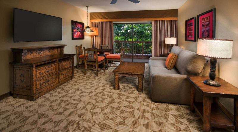 Disney's Animal Kingdom Lodge Resort Suite living room