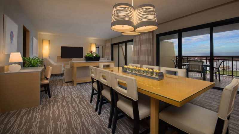 Disney's Contemporary Resort Suite Living Room and Dining Room