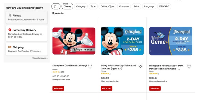 Stacking Disney Gift Cards with other discounts