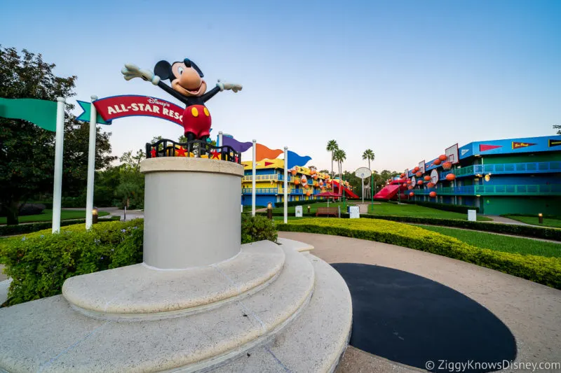 Disney's All-Star Sports Resort Disney World Value Resorts Mickey Statue