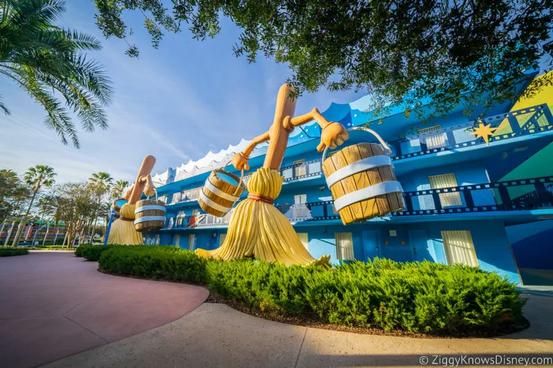 Disney's All-Star Movies Resort brooms with buckets