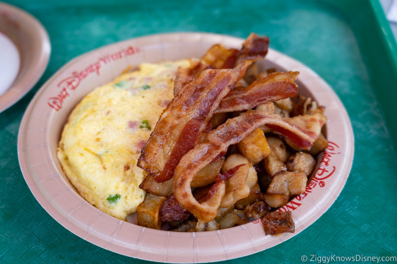 Breakfast bacon and omelet All-Star Sports Resort