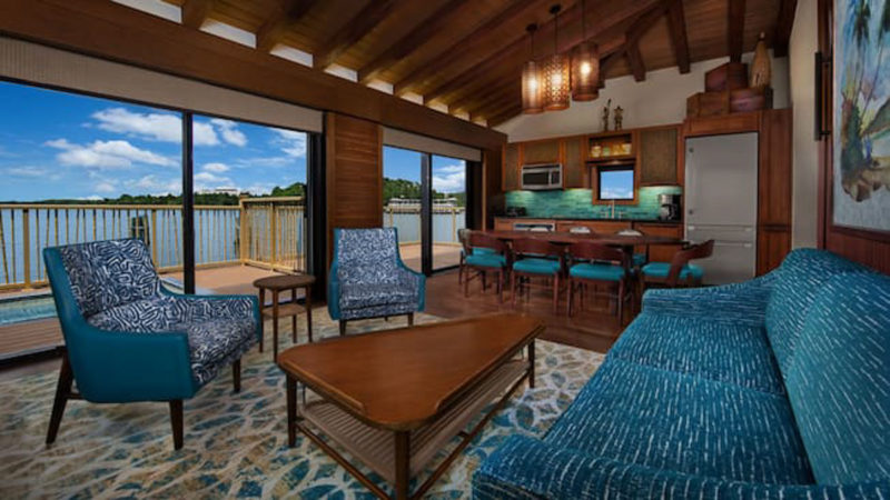 Disney's Polynesian Village Resort Overwater Bungalows inside