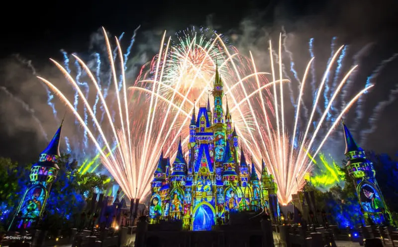 Happily Ever Fireworks over Cinderella Castle Magic Kingdom