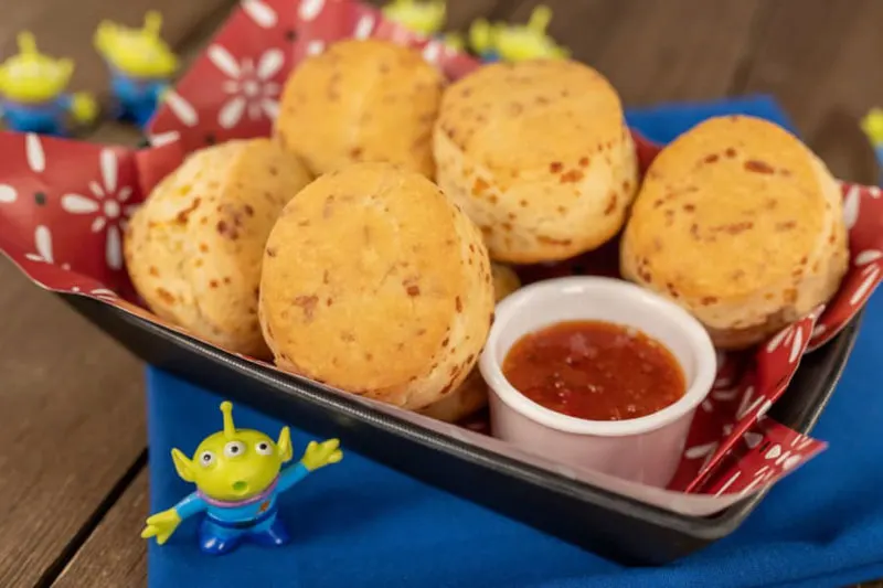 Prospector’s Homemade Cheddar Biscuits at Roundup Rodeo BBQ Restaurant