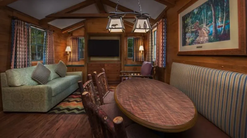 The Cabins at Disney's Fort Wilderness Resort Living Room