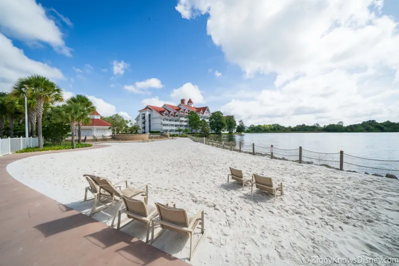 Disney's Grand Floridian Resort Beach with chairs