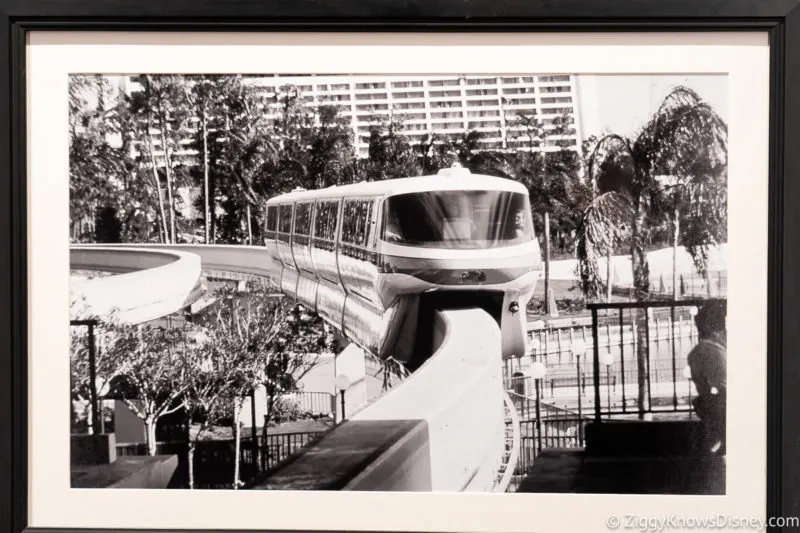 Disney World monorail old photo