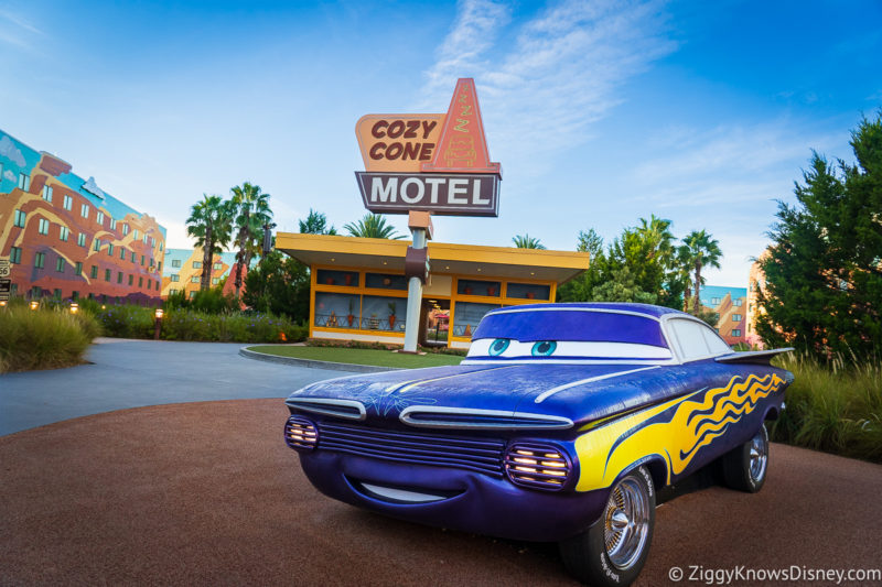 Ramone from Cars at Cozy Cone Motel Disney's Art of Animation Resort